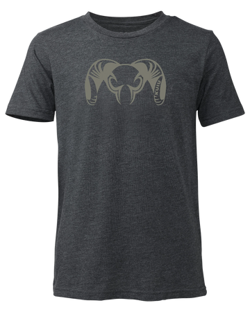 Youth Engraved Ram T-Shirt | Charcoal