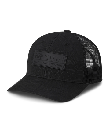 KUIU Topo Patch Hat | Black/Black